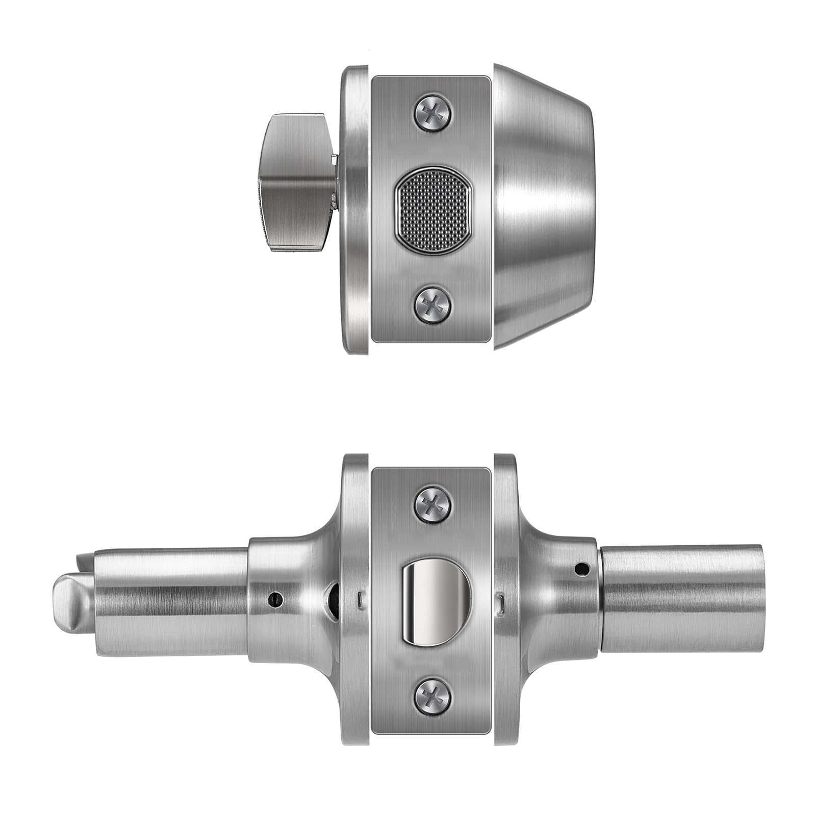 Entry Door Locksets With Deadbolt 5 Pack Keyed Alike Satin Nickel Lever_voghion.com